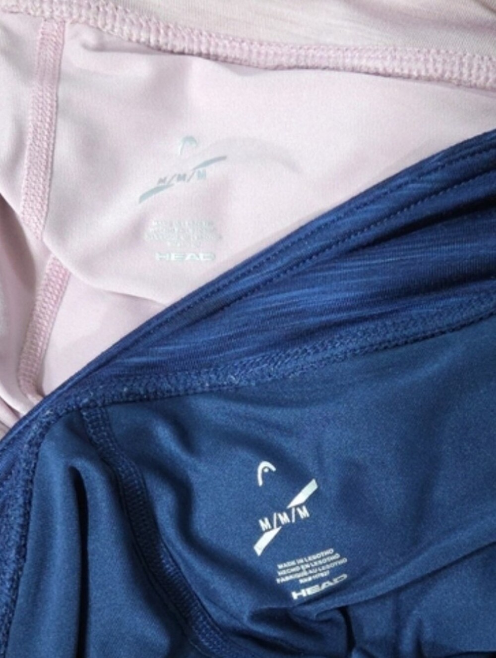 2 HEAD SCALLOPED RUFFLE SPORTY ATHLETIC SKORT MAUVE & BLUE MEDIUM - Picture 9 of 9
